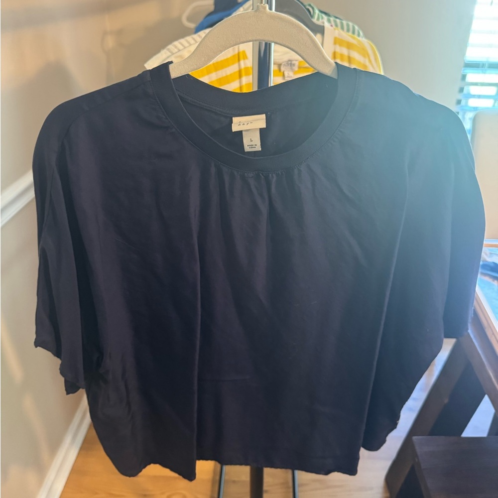 Navy Blue Short Sleeve Top - Never Worn